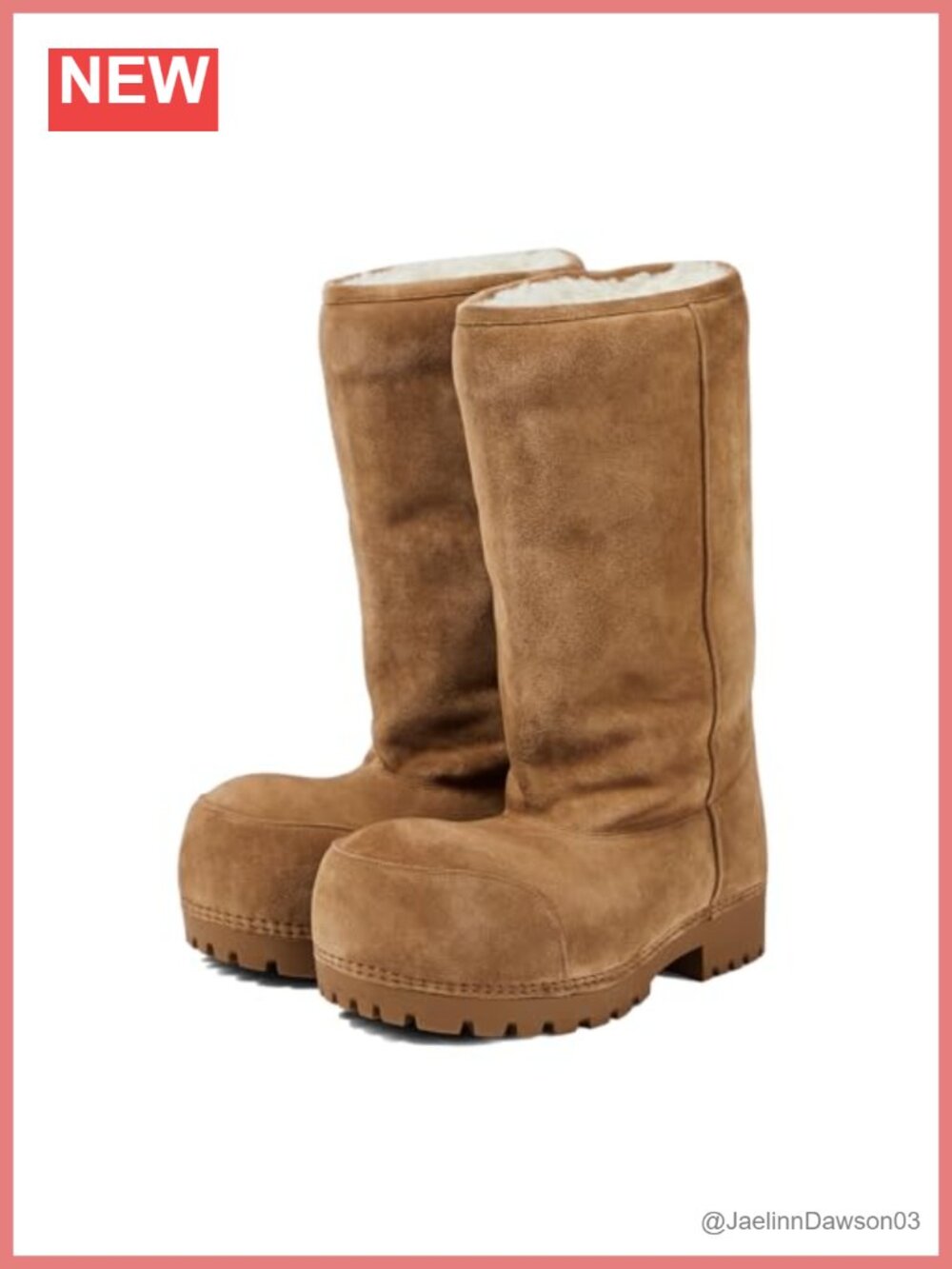 Womens Suede Mid Calf Snow Boots Faux Fur Lined Slip On Winter Boot